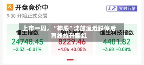 上市一周	，“神股”沈鼓逼近跌停后直线拉升翻红-第3张图片