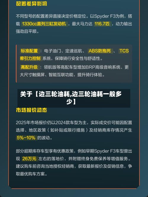 关于【边三轮油耗,边三轮油耗一般多少】-第2张图片