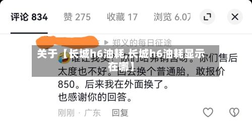 关于【长城h6油耗,长城h6油耗显示在哪】-第2张图片