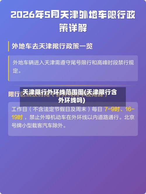 天津限行外环线范围图(天津限行含外环线吗)-第1张图片