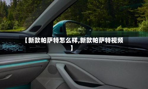 【新款帕萨特怎么样,新款帕萨特视频】-第1张图片