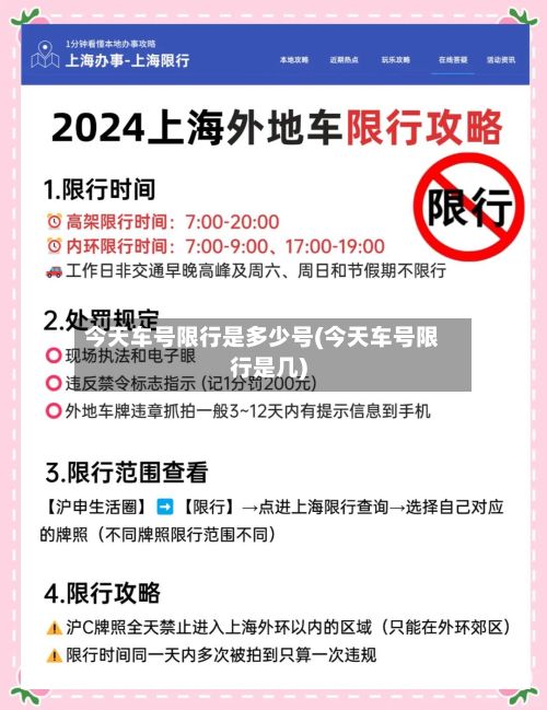 今天车号限行是多少号(今天车号限行是几)