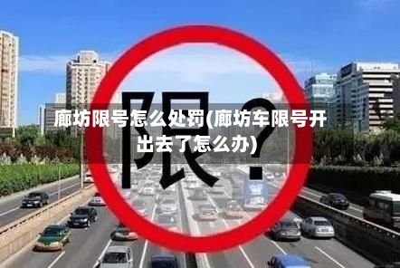 廊坊限号怎么处罚(廊坊车限号开出去了怎么办)
