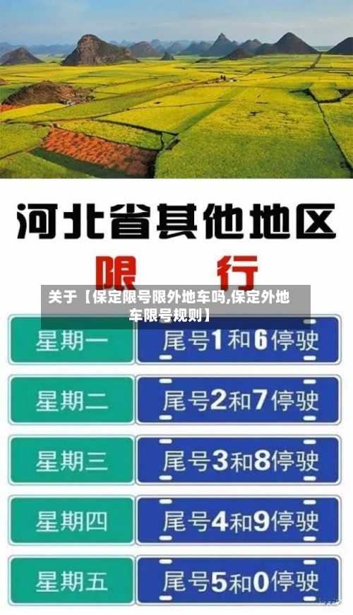 关于【保定限号限外地车吗,保定外地车限号规则】