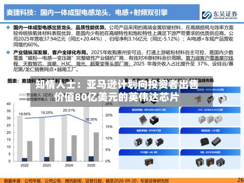 知情人士：亚马逊计划向投资者出售价值80亿美元的英伟达芯片