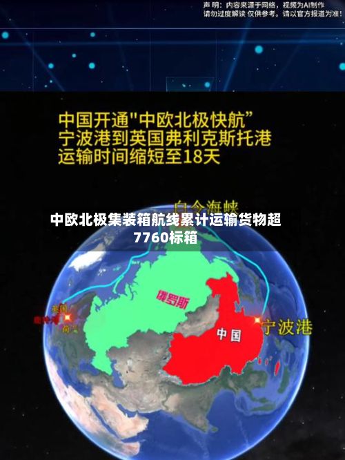 中欧北极集装箱航线累计运输货物超7760标箱