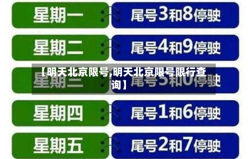 【明天北京限号,明天北京限号限行查询】