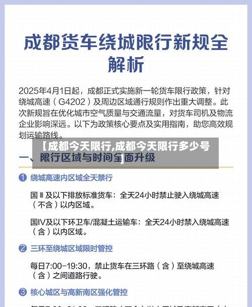 【成都今天限行,成都今天限行多少号】-第2张图片