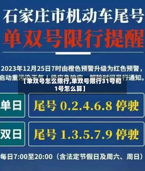 【单双号怎么限行,单双号限行31号和1号怎么算】-第1张图片