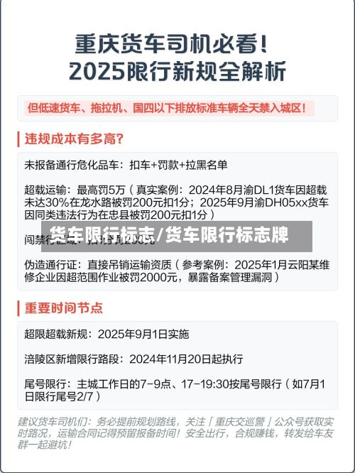 货车限行标志/货车限行标志牌