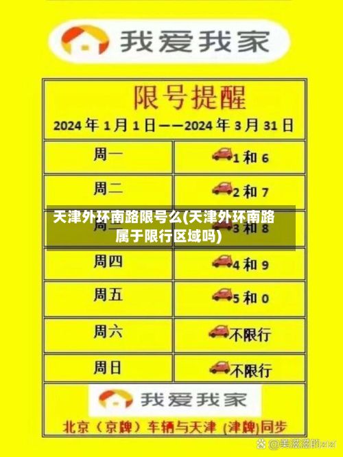 天津外环南路限号么(天津外环南路属于限行区域吗)-第3张图片