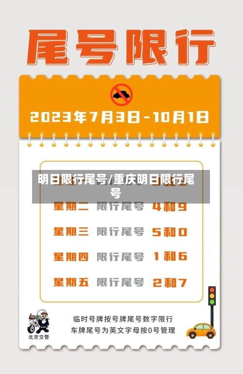 明日限行尾号/重庆明日限行尾号