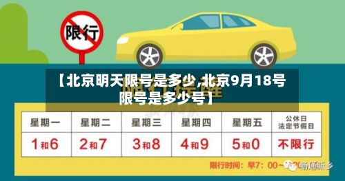 【北京明天限号是多少,北京9月18号限号是多少号】