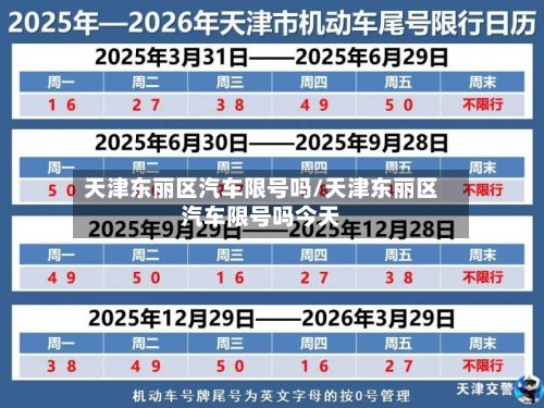 天津东丽区汽车限号吗/天津东丽区汽车限号吗今天-第1张图片