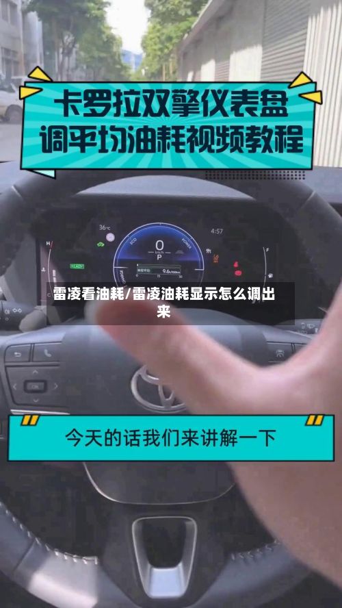 雷凌看油耗/雷凌油耗显示怎么调出来-第2张图片