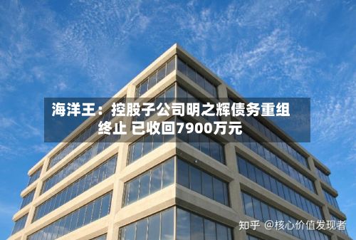 海洋王：控股子公司明之辉债务重组终止 已收回7900万元-第3张图片