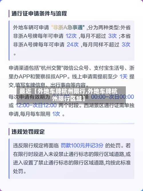 最近【外地车牌杭州限行,外地车牌杭州限行区域】-第3张图片