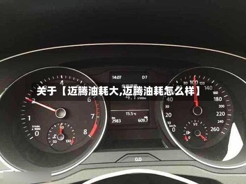 关于【迈腾油耗大,迈腾油耗怎么样】-第2张图片