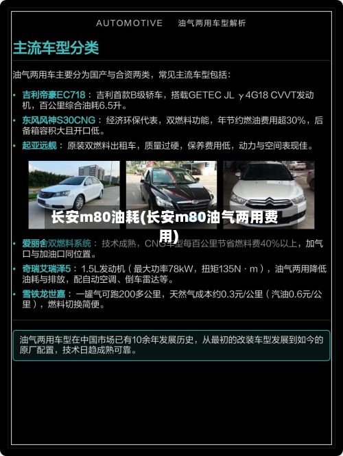 长安m80油耗(长安m80油气两用费用)