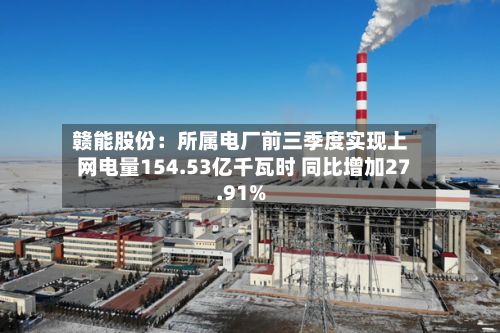 赣能股份:所属电厂前三季度实现上网电量154.53亿千瓦时 同比增加27.91%-第2张图片