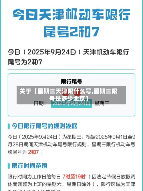 关于【星期三天津限什么号,星期三限号是多少北京】