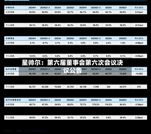 星帅尔:第六届董事会第六次会议决议公告-第2张图片