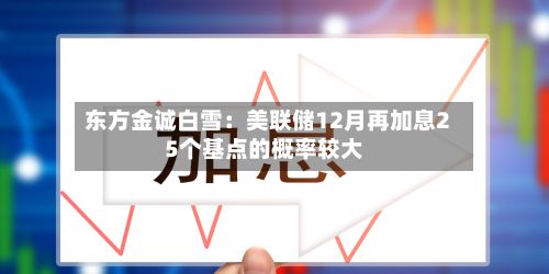 东方金诚白雪：美联储12月再加息25个基点的概率较大-第2张图片