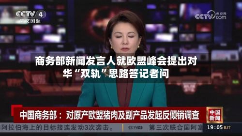 商务部新闻发言人就欧盟峰会提出对华“双轨	”思路答记者问-第2张图片