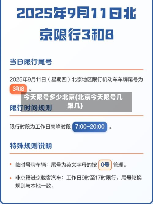 今天限号多少北京(北京今天限号几跟几)-第3张图片