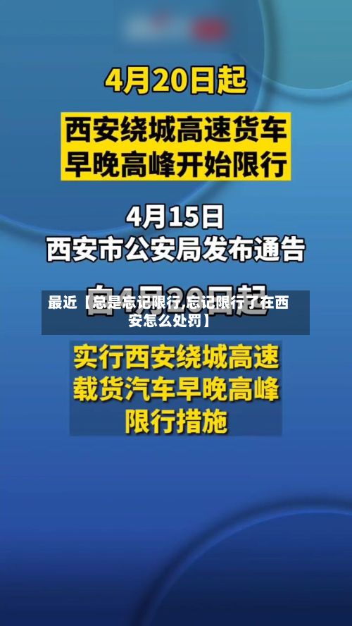 最近【总是忘记限行,忘记限行了在西安怎么处罚】-第1张图片