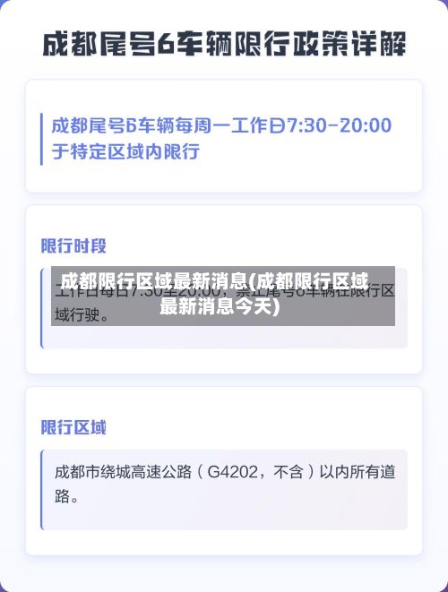 成都限行区域最新消息(成都限行区域最新消息今天)-第2张图片