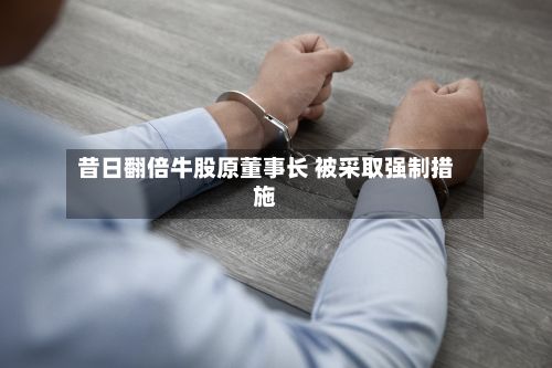 昔日翻倍牛股原董事长 被采取强制措施-第2张图片