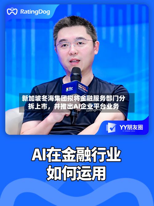 新加坡冬海集团拟将金融服务部门分拆上市，并推出AI企业平台业务
