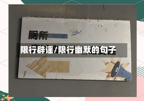 限行辟谣/限行幽默的句子