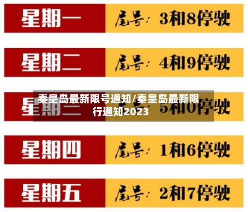 秦皇岛最新限号通知/秦皇岛最新限行通知2023-第2张图片