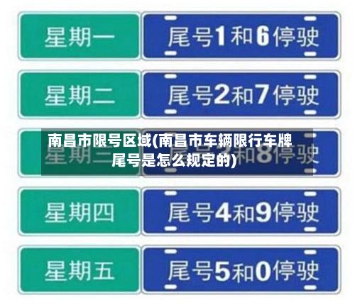 南昌市限号区域(南昌市车辆限行车牌尾号是怎么规定的)-第3张图片