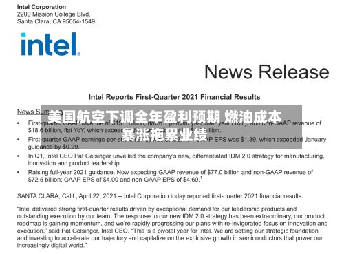 美国航空下调全年盈利预期 燃油成本暴涨拖累业绩-第2张图片