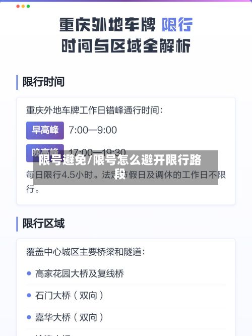 限号避免/限号怎么避开限行路段