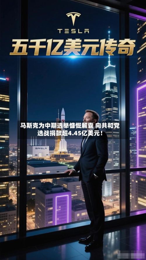 马斯克为中期选举慷慨解囊 向共和党选战捐款超4.45亿美元！
