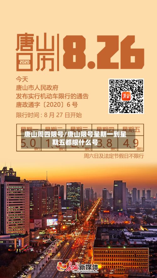 唐山周四限号/唐山限号星期一到星期五都限什么号-第2张图片